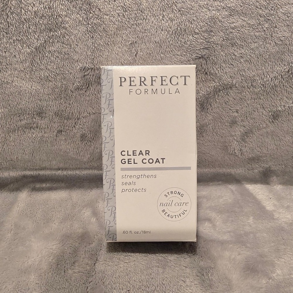 Perfect Formula Clear Gel Coat Nail Treatment Strengthens Seals Protects 0.60oz